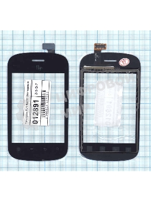 Сенсорное стекло (тачскрин) для Fly IQ235 Uno, черное