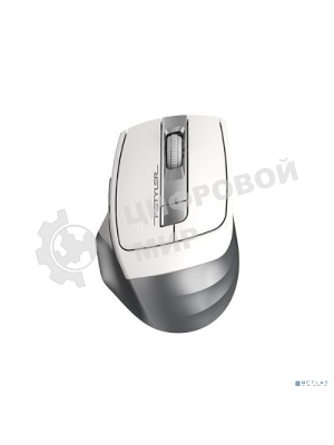 Мышь беспроводная A4Tech Fstyler FG35 серебристый/белый, 2000 dpi, радиоканал, USB, кнопки - 6