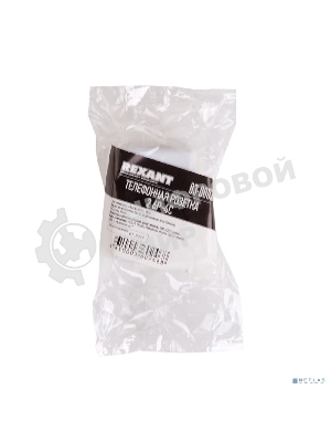 Розетка телефонная Rexant 2-м ОП RJ11 белый