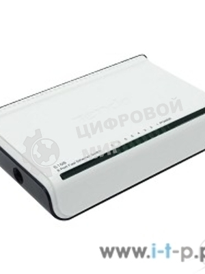 Коммутатор настольный неуправляемый Tenda S108 (mini), 8 портов Ethernet 10/100 Мбит/сек, пластиковый корпус