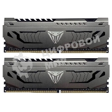 Оперативная память Patriot Viper Steel, DDR4, 64GB (2x32GB), 3600MHz, CL18, DIMM, радиатор, черный