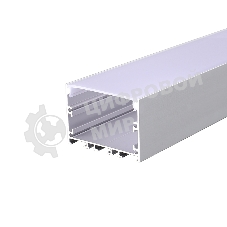 Комплект врезного алюминиевого профиля с рассеивателем Rexant 62х32 мм, 1 м