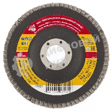 Круг Россия лепестковый торцевой КЛТ-1, ZK10XW 125 х 22,2 мм 74020