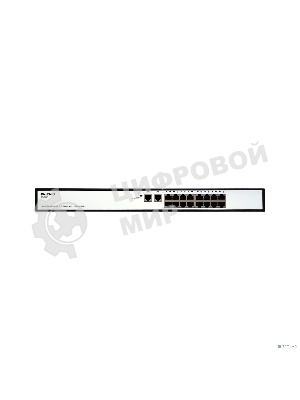 Коммутатор неуправляемый PoEORIGO OS1218P/190W/A1A 16x100Base-TX PoE+, 2x1000Base-T, PoE-бюджет 190 Вт, корпус металл