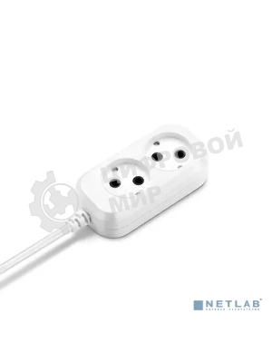 Сетевой удлинитель Buro BU-PSL2.5/W 5м (2 розетки) белый (пакет ПЭ)