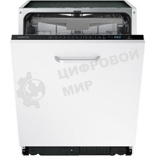 Встраиваемая посудомоечная машина Samsung DW60M6050BB/WT, ширина 60 см, 14 комплектов посуды, сенсорное управление, 7 программ, аква-стоп, датчик протечки