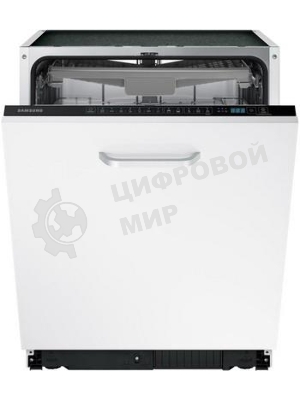 Встраиваемая посудомоечная машина Samsung DW60M6050BB/WT, ширина 60 см, 14 комплектов посуды, сенсорное управление, 7 программ, аква-стоп, датчик протечки