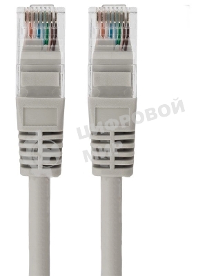 Пaтч-корд U/UTP Rexant, cat.5e, RJ45-RJ45, неэкранированный, LSZH серый, 1м