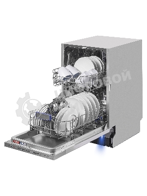 Встраиваемая посудомоечная машина Maunfeld MLP-08S, серебристый, 44.8 см, 9 компл., 49 дБ, класс A++