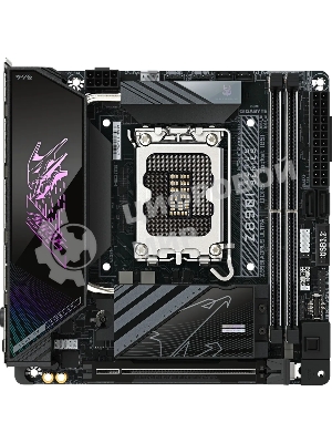 Материнская плата Gigabyte Z890I AORUS ULTRA, LGA 1851, Intel Z890, 2xDDR5, 2xSATA, 2xM.2, 1xPCIe 5.0 x16, 1xDP, 1xHDMI, 1xUSB-C, 1x Thunderbolt 4, 1x 2.5Gb LAN, 2xUSB-A 3.2 Gen 1, 3xUSB-A 3.2 Gen 2, 2x3.5 мм, TOSLINK, 7.1, 1xUSB4, Mini-ITX