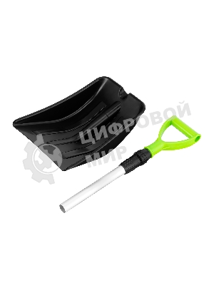 Лопата для уборки снега, полипропилен, 260х340х720-915 мм, телескопический черенок, BASE Palisad