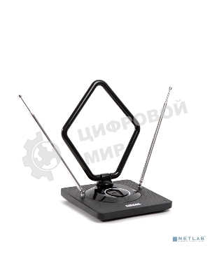 Антенна комнатная DVB-T2 и ДМВ+МВ активная Сигнал SAI-975 усы 1м кабель 3м, с регулятором