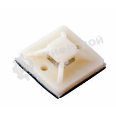 Площадка самоклеящаяся Rexant 20х20 мм, белая, упаковка 100 шт.