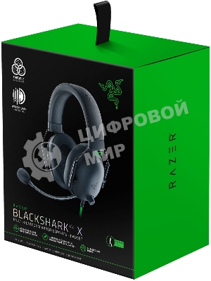 Гарнитура Razer Blackshark V2 X чёрный, проводная, 3.5 мм