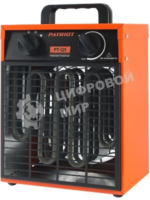 Калорифер PATRIOT PT-Q 5 220В терморегулятор, нерж.ТЭН, шнур с промышленной вилкой