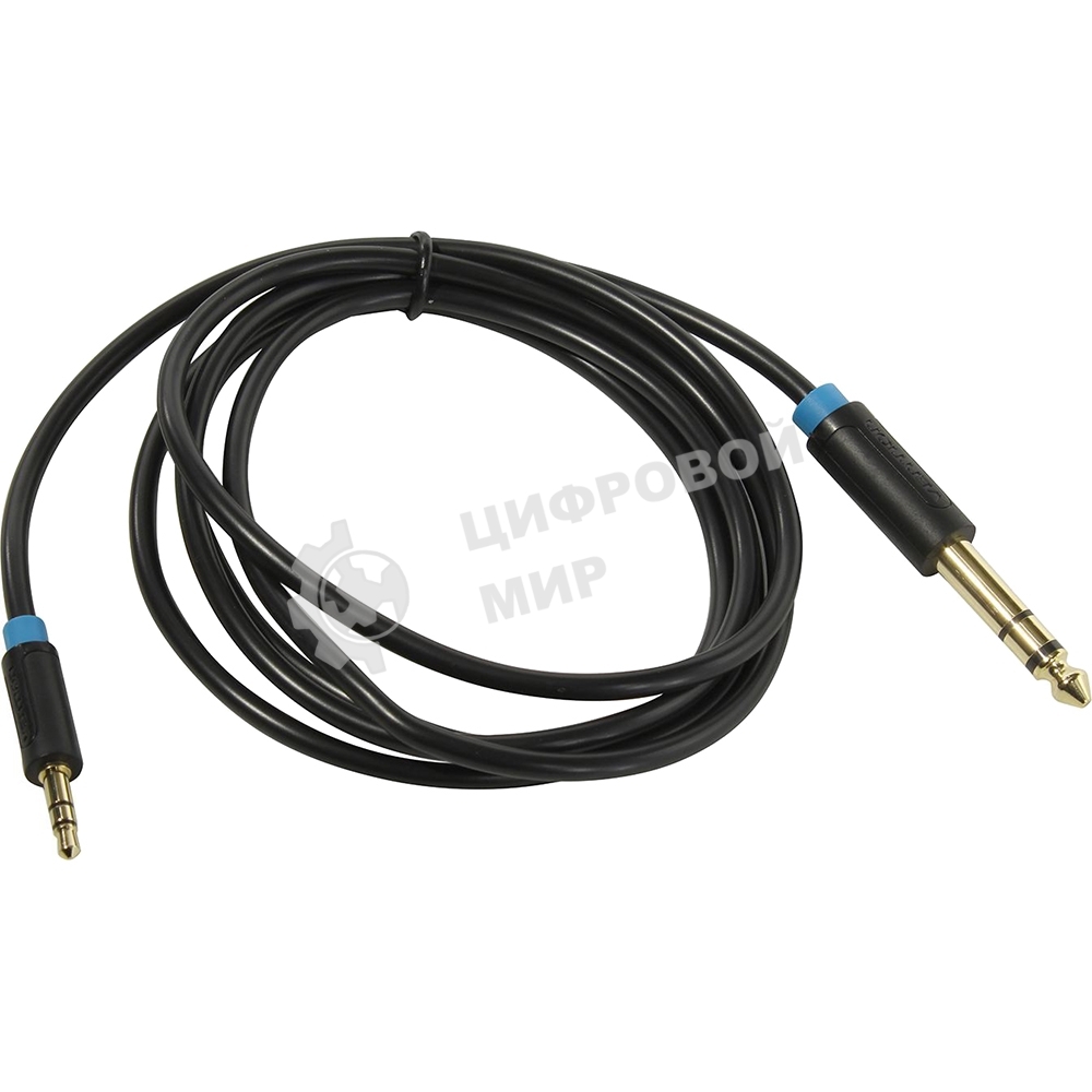 Кабель Vention аудио Jack 6,5 мм M/3,5 M - 1,5 м BABBG