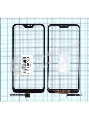 Сенсорное стекло (тачскрин) для Xiaomi Redmi 6 Pro/Mi A2 Lite, черное