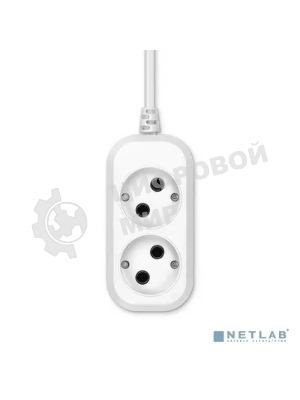 Сетевой удлинитель Buro BU-PSL2.5/W 5м (2 розетки) белый (пакет ПЭ)