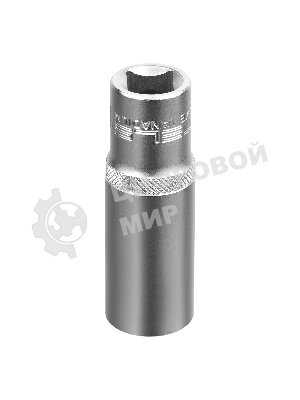 Головка торцевая удлиненная Stels 18 мм, 6-гранная, CrV, под квадрат 1/2