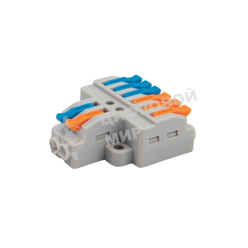 Клемма соединительная Rexant многоразовая быстрозажимная разветвительная, с монтажной площадкой (2х3) (50 шт./уп.)