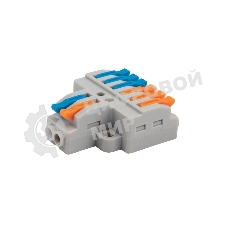 Клемма соединительная Rexant многоразовая быстрозажимная разветвительная, с монтажной площадкой (2х3) (50 шт./уп.)