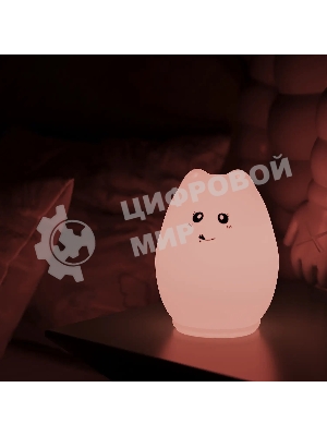 Ночник Gauss NN303 кошка белый