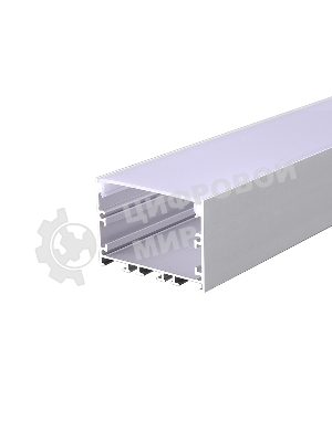 Комплект врезного алюминиевого профиля с рассеивателем Rexant 62х32 мм, 2 м