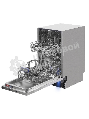 Встраиваемая посудомоечная машина Maunfeld MLP-08S, серебристый, 44.8 см, 9 компл., 49 дБ, класс A++
