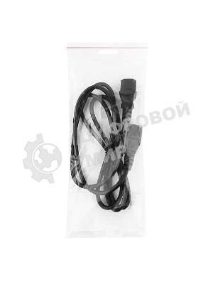 Кабель Power Cube Кабель питания сист.блок-монитор RPC-189-1.8M, 3x0.75, 1.8м, C13-C14 (аналог VDE), 10А, черный, с заземлением