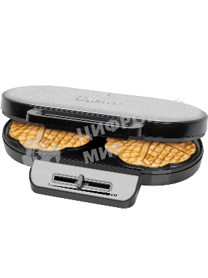 Вафельница Clatronic WA 3745 schwarz-inox