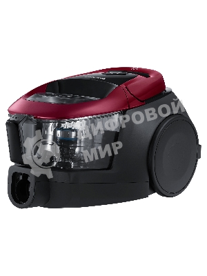 Пылесос Samsung VC18M31A0HP бордовый/черный, 380/1800 Вт, уборка сухая, пылесборник контейнер 2 л