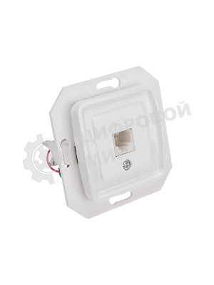 Розетка телефонная Kranz RJ11 DEA с/у мех. бел