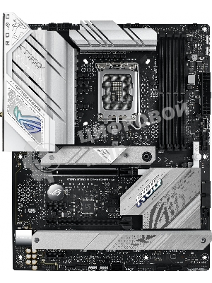 Материнская плата ASUS ROG STRIX B760-A GAMING WIFI, LGA 1700, Intel B760, 4xDDR5, 4xSATA, 3xM.2, 1xPCIe 5.0 x16, 1xPCIe 3.0 x4, 1xHDMI, 1xDP, 1x 2.5Gb LAN, 1xUSB-A 3.2 Gen 2, 2xUSB-A 3.2 Gen 1, 4xUSB 2.0, 5x3.5 мм, 7.1, Standard-ATX