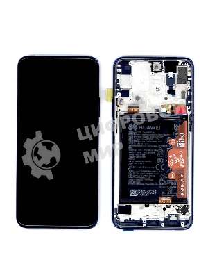 Дисплей для Huawei Honor 9X Pro в сборе с тачскрином, панелью и аккумулятором (SP 02353HAD), синий
