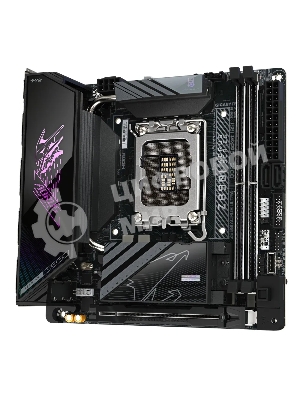 Материнская плата Gigabyte Z890I AORUS ULTRA, LGA 1851, Intel Z890, 2xDDR5, 2xSATA, 2xM.2, 1xPCIe 5.0 x16, 1xDP, 1xHDMI, 1xUSB-C, 1x Thunderbolt 4, 1x 2.5Gb LAN, 2xUSB-A 3.2 Gen 1, 3xUSB-A 3.2 Gen 2, 2x3.5 мм, TOSLINK, 7.1, 1xUSB4, Mini-ITX