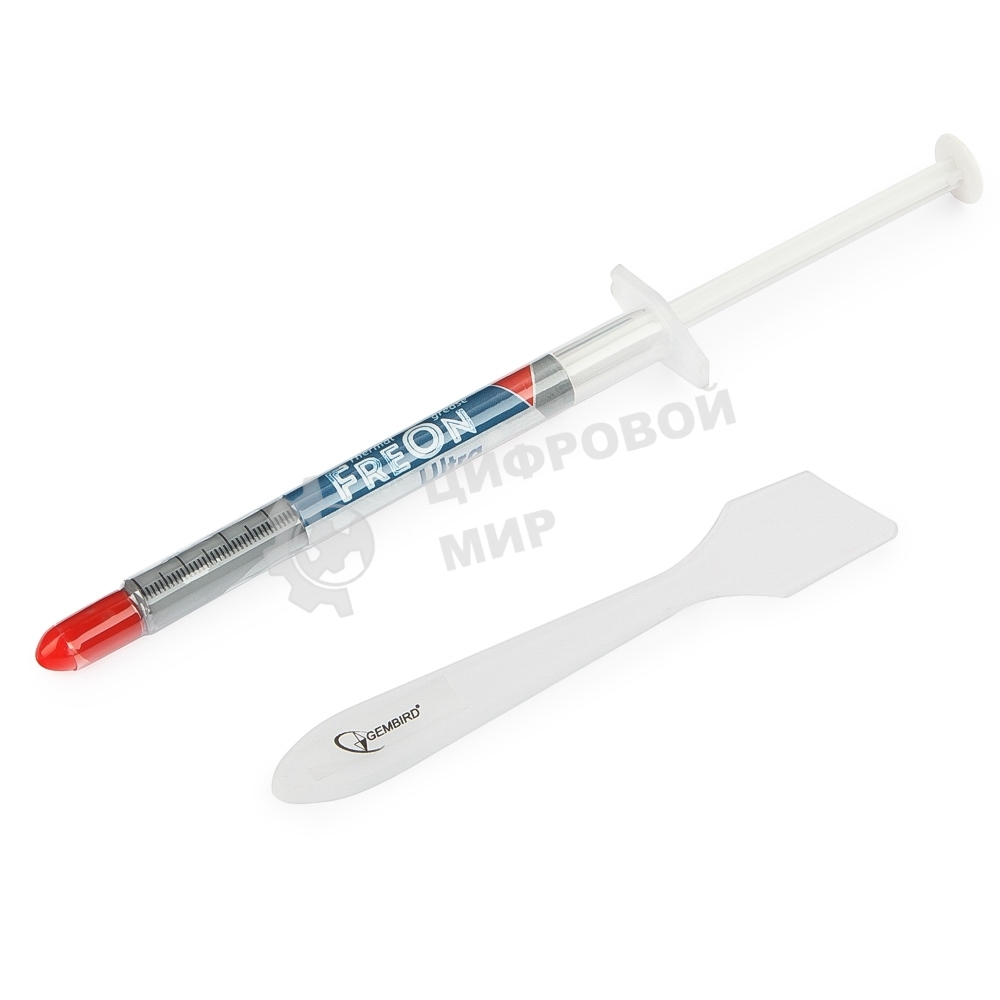 Термопаста Gembird FreOn Ultra GF-21-1.5 для радиаторов, 1,5гр, шприц