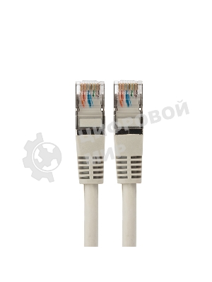 Пaтч-корд F/UTP, Rexant cat. 5e, RJ45-RJ45, экранированный, 24AWG, LSZH, серый, 2м