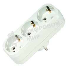 Тройник Makel 3 гнезда 16 А c заземлением линейный