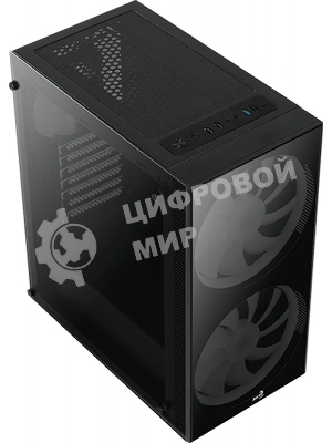 Компьютерный корпус Aerocool/Formula Python (3xUSB, 2xAudio, 0.5 мм,2x200 мм FAN, прозрачная стенка-закаленное стекло, ATX, без БП)