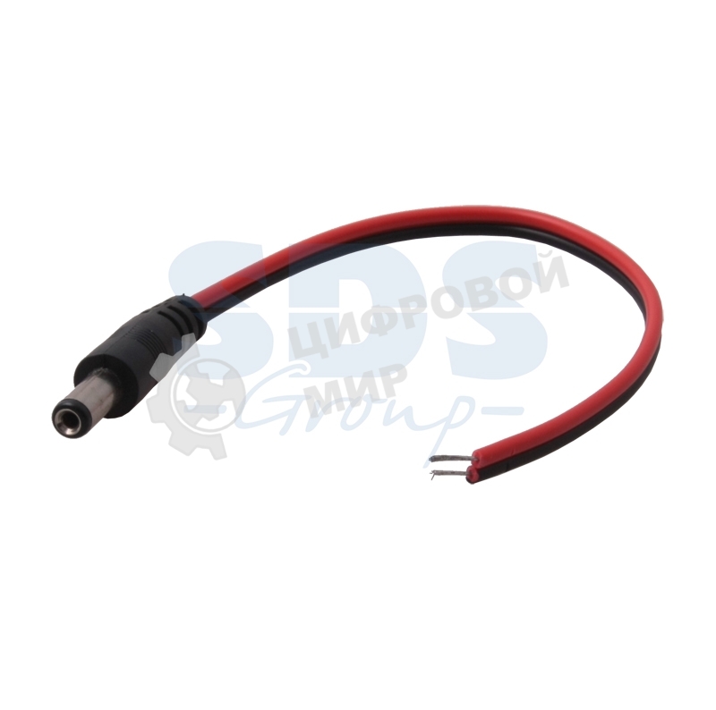 Разъем питания Rexant штекер 2.5х5.5x10 мм с проводом 20 см