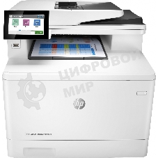 МФУ лазерное HP Color LaserJet Pro M480f (3QA55A), A4, цветной, печ. до 27 стр/мин., скан. до 29 стр/мин. (ч/б) 20 стр/мин. (цвет), 600 x 600 dpi, USB, RJ-45, Air Print, Mopria