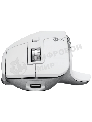 Мышь беспроводная Logitech MX Master 3s светло-серый, 8000 dpi, радиоканал, Bluetooth, USB, кнопки - 7