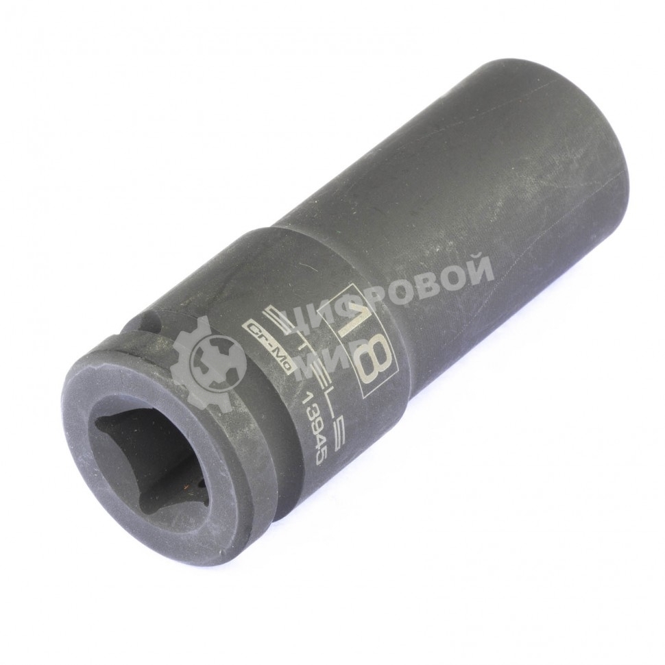 Головка ударная удлиненная шестигранная Stels 18 мм, 1/2