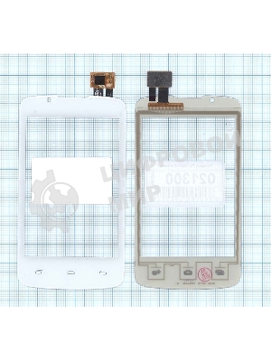 Сенсорное стекло (тачскрин) для Fly IQ436 Era Nano 3, белое