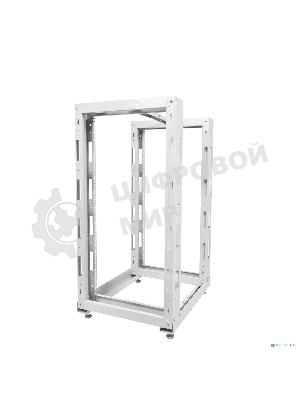 Стойка двухрамная ЦМО СТК-24.2 24U 620 мм X 800 мм направл. закл. гайки 250 кг серый