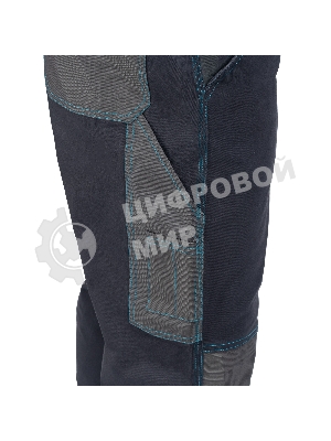 Брюки профессиональные рабочие, 97% хлопок 3% спандекс, L Gross