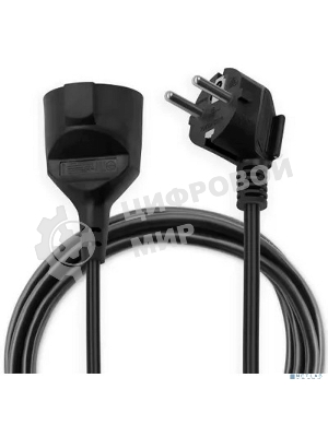 Сетевой удлинитель Buro BU-PS1.10/B 10м (1 розетка) черный (пакет ПЭ)