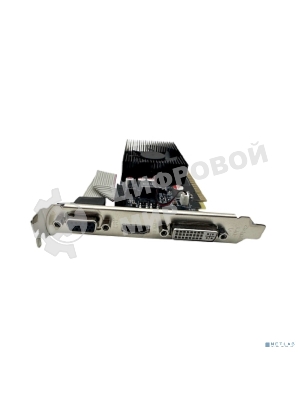 Видеокарта CBR GT730 2Gb DDR3, 128bit, 700Mhz, 1*HDMI + 1*DVI + 1*VGA, 49W, Ret VGA-STXT730-2G-RTL