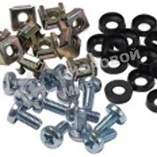 Набор ITK закладных винтов-шайб-гаек под крестовую отвертку (M6x12мм)