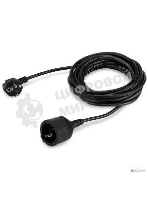 Сетевой удлинитель Buro BU-PS1.5/B 5м (1 розетка) черный (пакет ПЭ)